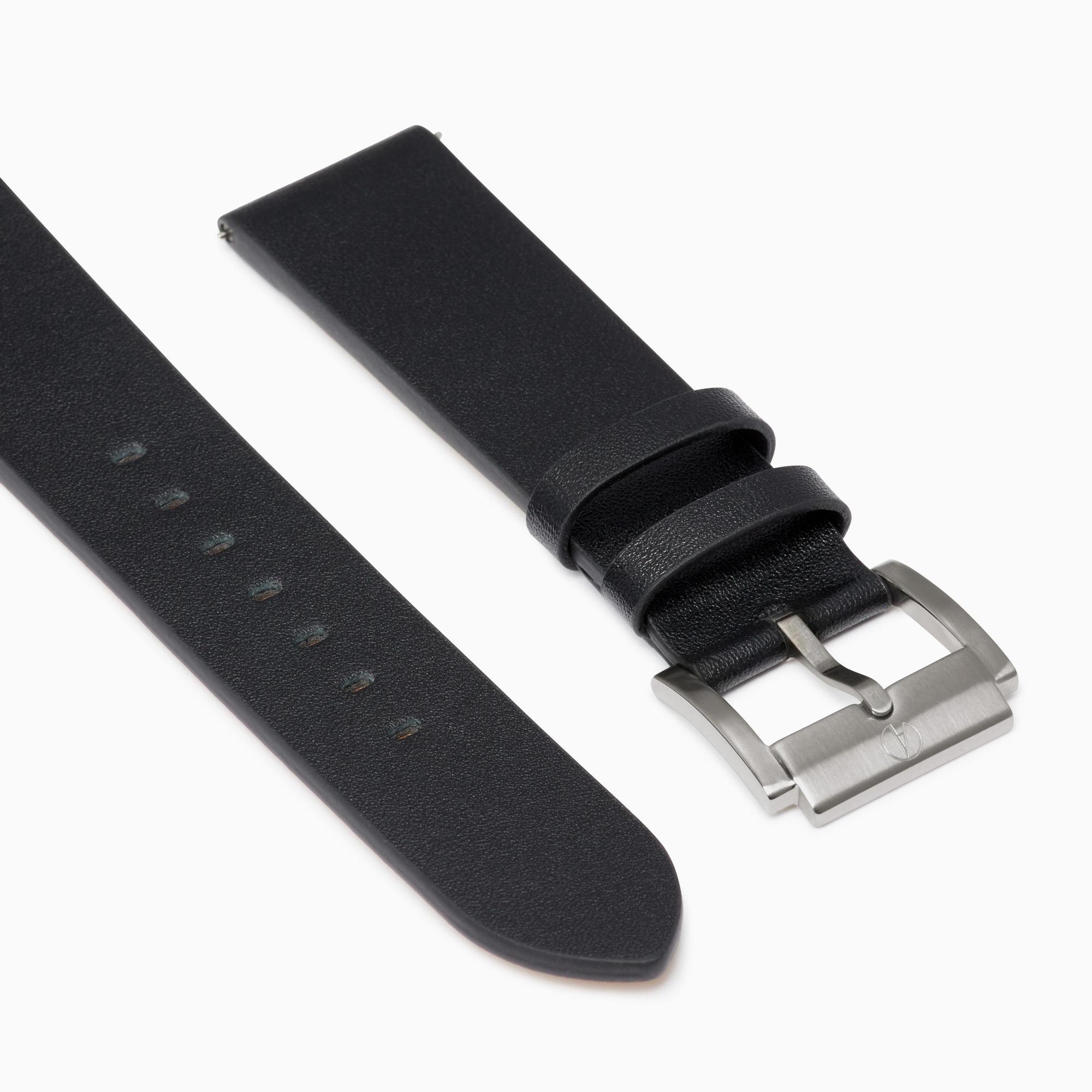 Accurist Origin Men's Black Leather 22mm Strap